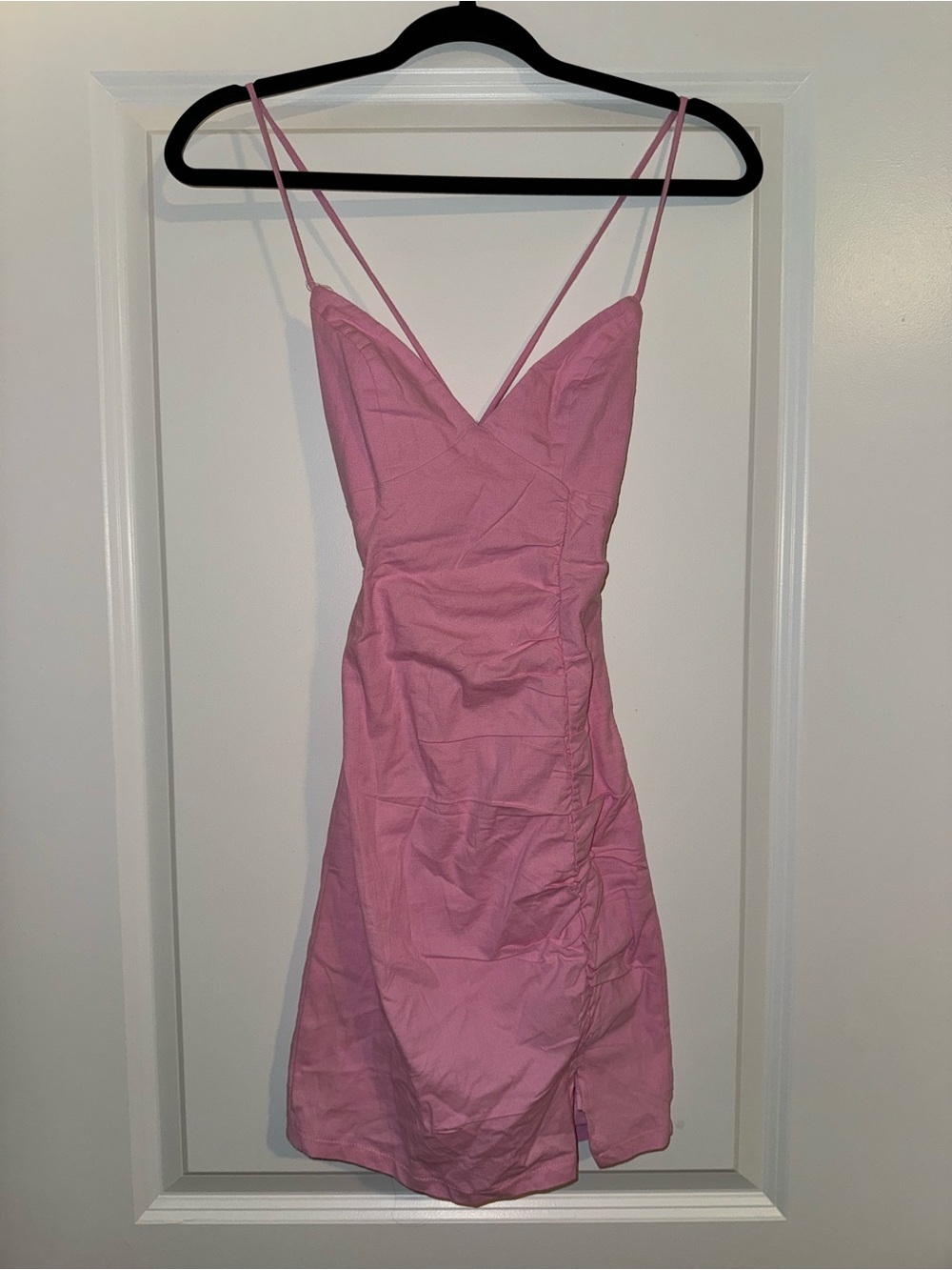Pink Spaghetti-Strap Dress